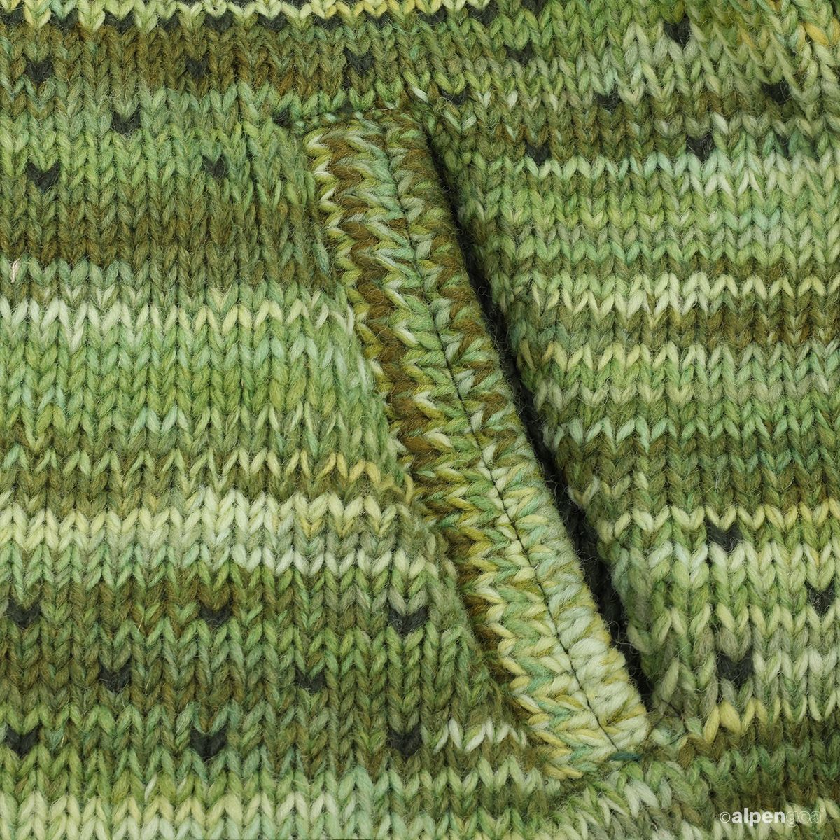 Wolljacke Modell Maximo Grün Detail Tasche